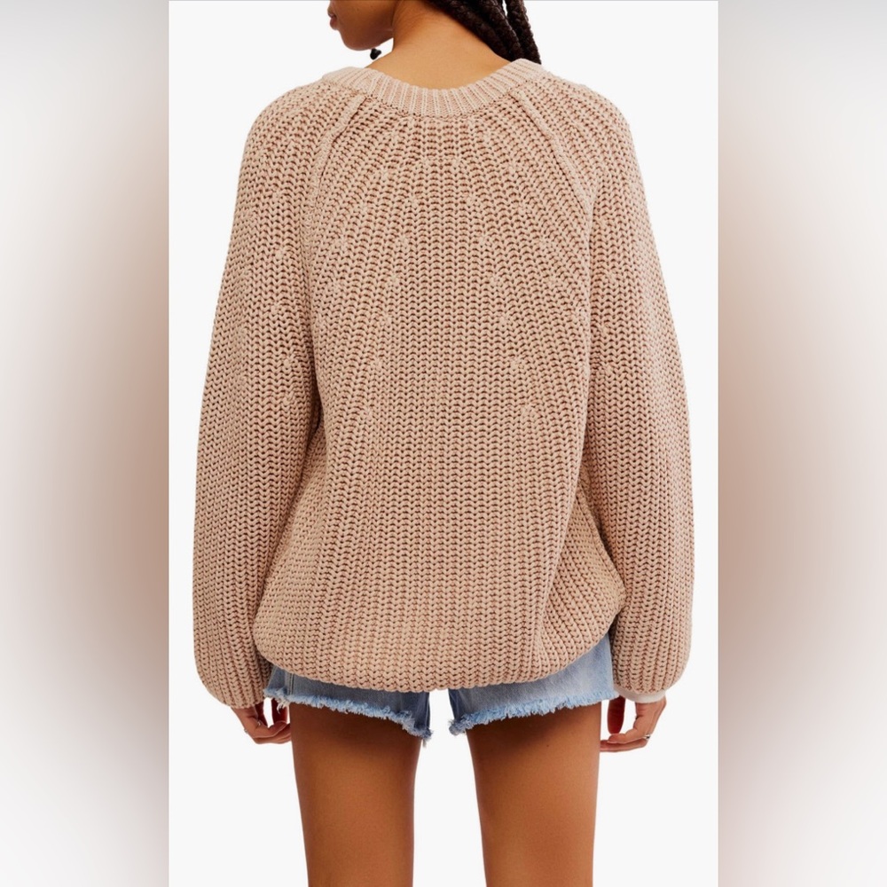 TAKE ME HOME COTTON SWEATER IN Sandcastle - Picture 6 of 10